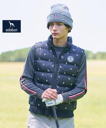 adabat（アダバット）の「【新レーベル ADABAT NAVY】エンブロイダリーモノグラム中綿ベスト（その他アウター・メンズ）」