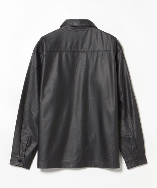 BEAMS HEART（ビームスハート）の「フェイクレザー CPO シャツ（シャツ/ブラウス・メンズ・ブラック/ダークブラウン・SMALL/MEDIUM/LARGE）」の4枚目の写真