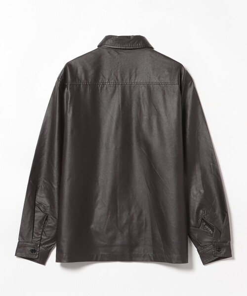 BEAMS HEART（ビームスハート）の「フェイクレザー CPO シャツ（シャツ/ブラウス・メンズ・ブラック/ダークブラウン・SMALL/MEDIUM/LARGE）」の9枚目の写真