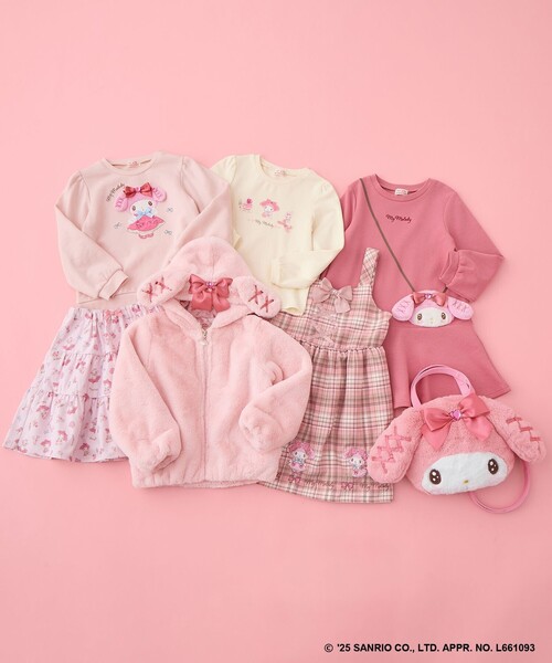 マイメロディ＆クロミ×ANY KIDS】アップリケ トレーナー（スウェット