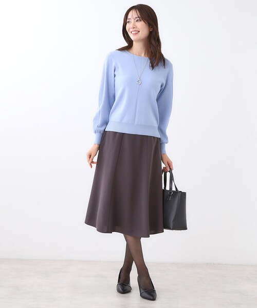 Reflect（リフレクト）の「【選べる6色／長く着られる◎】ボートネックニット（ニット/セーター・レディース・ブラック/ライトグレー/ライトブルー/マスタード/ピンク系/レッド系1・09/07/15 /13/11/05）」の13枚目の写真