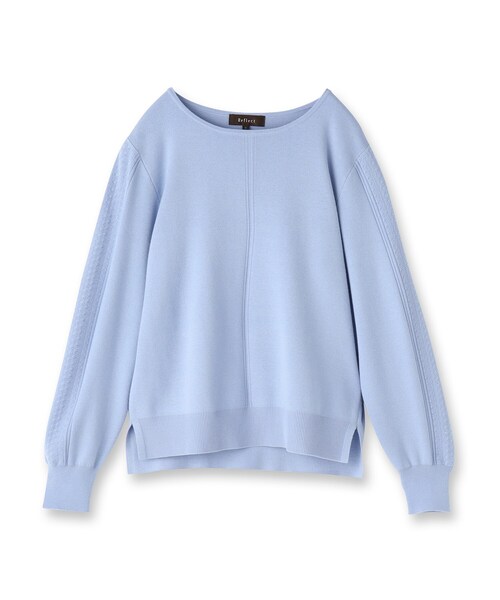 Reflect（リフレクト）の「【選べる6色／長く着られる◎】ボートネックニット（ニット/セーター・レディース・ブラック/ライトグレー/ライトブルー/マスタード/ピンク系/レッド系1・09/07/15 /13/11/05）」の15枚目の写真