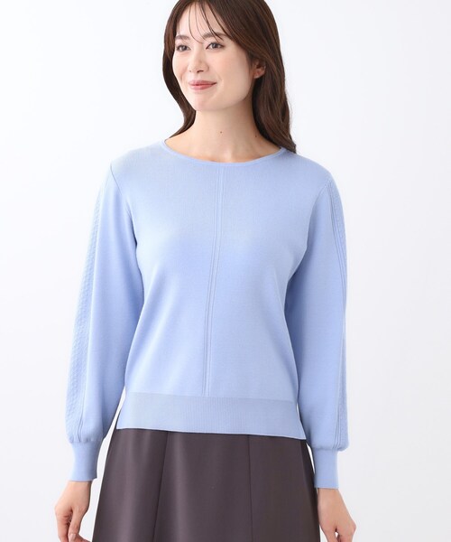 Reflect（リフレクト）の「【選べる6色／長く着られる◎】ボートネックニット（ニット/セーター・レディース・ブラック/ライトグレー/ライトブルー/マスタード/ピンク系/レッド系1・09/07/15 /13/11/05）」の16枚目の写真