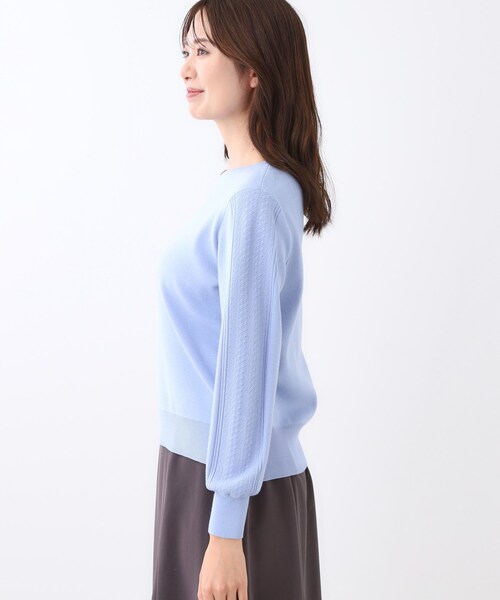 Reflect（リフレクト）の「【選べる6色／長く着られる◎】ボートネックニット（ニット/セーター・レディース・ブラック/ライトグレー/ライトブルー/マスタード/ピンク系/レッド系1・09/07/15 /13/11/05）」の17枚目の写真