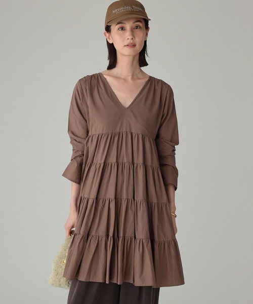 Marilyn Moon（マリリンムーン）の「【MARILYN MOON】＜別注＞ワンピース（ワンピース・レディース・ブラウン/ベージュ・FREE）」の10枚目の写真