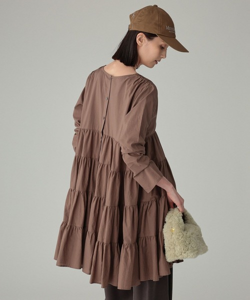 Marilyn Moon（マリリンムーン）の「【MARILYN MOON】＜別注＞ワンピース（ワンピース・レディース・ブラウン/ベージュ・FREE）」の8枚目の写真