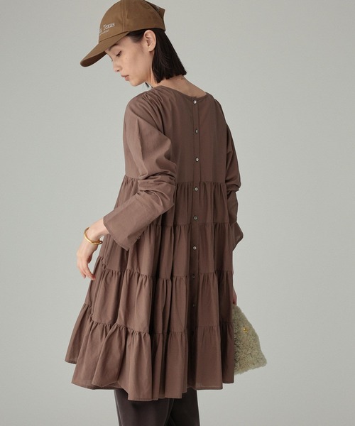 Marilyn Moon（マリリンムーン）の「【MARILYN MOON】＜別注＞ワンピース（ワンピース・レディース・ブラウン/ベージュ・FREE）」の7枚目の写真