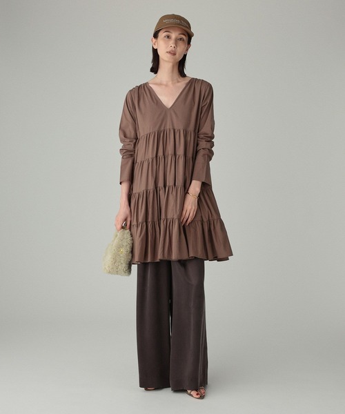 Marilyn Moon（マリリンムーン）の「【MARILYN MOON】＜別注＞ワンピース（ワンピース・レディース・ブラウン/ベージュ・FREE）」の6枚目の写真