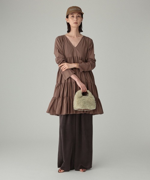 Marilyn Moon（マリリンムーン）の「【MARILYN MOON】＜別注＞ワンピース（ワンピース・レディース・ブラウン/ベージュ・FREE）」の5枚目の写真