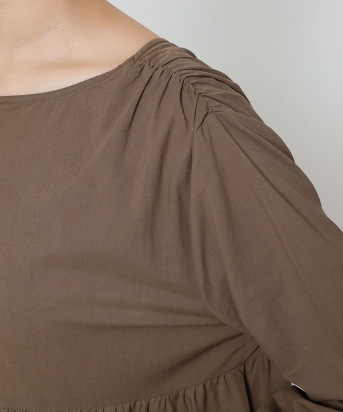 Marilyn Moon（マリリンムーン）の「【MARILYN MOON】＜別注＞ワンピース（ワンピース・レディース・ブラウン/ベージュ・FREE）」の3枚目の写真