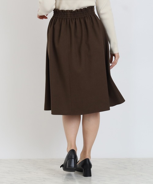 TRUDEA（トルディア）の「タックフレアスカート（スカート・レディース・ブラウン/ネイビー/ベージュ/チャコールグレー・MEDIUM/LARGE）」の17枚目の写真