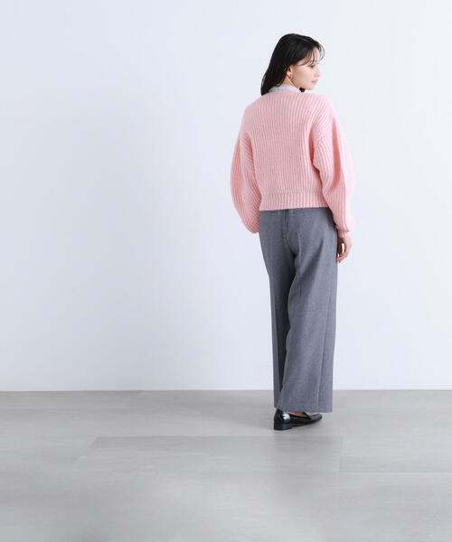 NATURAL BEAUTY BASIC（ナチュラルビューティーベーシック）の「◇【BLANC】ツイーディータックパンツ（その他パンツ・レディース・ブラウン/グレー・MEDIUM/P/S）」の7枚目の写真