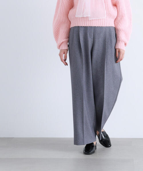 NATURAL BEAUTY BASIC（ナチュラルビューティーベーシック）の「◇【BLANC】ツイーディータックパンツ（その他パンツ・レディース・ブラウン/グレー・MEDIUM/P/S）」の10枚目の写真