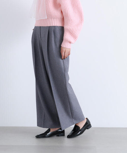 NATURAL BEAUTY BASIC（ナチュラルビューティーベーシック）の「◇【BLANC】ツイーディータックパンツ（その他パンツ・レディース・ブラウン/グレー・MEDIUM/P/S）」の11枚目の写真