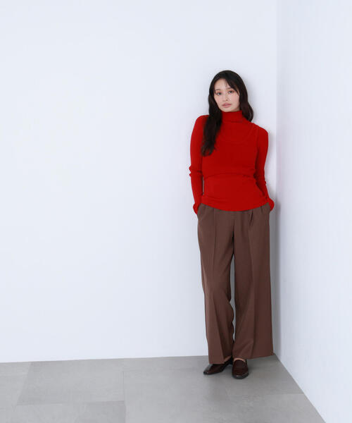 NATURAL BEAUTY BASIC（ナチュラルビューティーベーシック）の「◇【BLANC】ツイーディータックパンツ（その他パンツ・レディース・ブラウン/グレー・MEDIUM/P/S）」の14枚目の写真