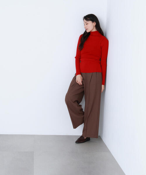 NATURAL BEAUTY BASIC（ナチュラルビューティーベーシック）の「◇【BLANC】ツイーディータックパンツ（その他パンツ・レディース・ブラウン/グレー・MEDIUM/P/S）」の15枚目の写真