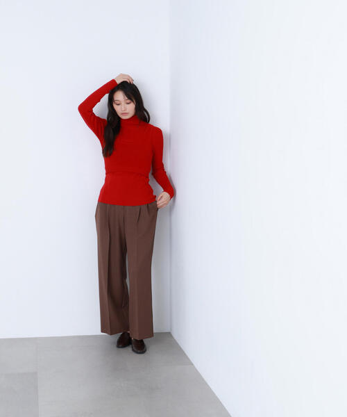 NATURAL BEAUTY BASIC（ナチュラルビューティーベーシック）の「◇【BLANC】ツイーディータックパンツ（その他パンツ・レディース・ブラウン/グレー・MEDIUM/P/S）」の17枚目の写真
