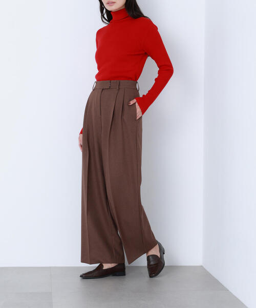 NATURAL BEAUTY BASIC（ナチュラルビューティーベーシック）の「◇【BLANC】ツイーディータックパンツ（その他パンツ・レディース・ブラウン/グレー・MEDIUM/P/S）」の18枚目の写真