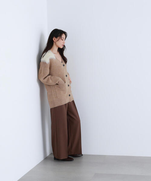 NATURAL BEAUTY BASIC（ナチュラルビューティーベーシック）の「◇【BLANC】ツイーディータックパンツ（その他パンツ・レディース・ブラウン/グレー・MEDIUM/P/S）」の21枚目の写真
