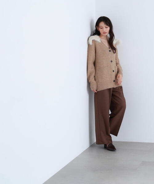 NATURAL BEAUTY BASIC（ナチュラルビューティーベーシック）の「◇【BLANC】ツイーディータックパンツ（その他パンツ・レディース・ブラウン/グレー・MEDIUM/P/S）」の22枚目の写真