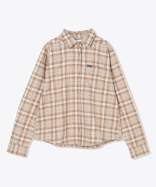 Columbia(コロンビア)の「Columbia/ウィメンズ ブルーポイントクリークウーブン ロングスリーブシャツ チェック/コロンビア(シャツ/ブラウス・レディース・レッド/ネイビー/ベージュ/ブルー・L/XL/M/S)」の2枚目の写真