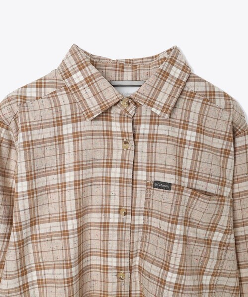 Columbia(コロンビア)の「Columbia/ウィメンズ ブルーポイントクリークウーブン ロングスリーブシャツ チェック/コロンビア(シャツ/ブラウス・レディース・レッド/ネイビー/ベージュ/ブルー・L/XL/M/S)」の12枚目の写真