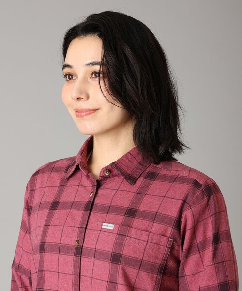Columbia(コロンビア)の「Columbia/ ウィメンズブルーポイントクリークウーブンLSシャツ /コロンビア(シャツ/ブラウス・レディース・レッド/ネイビー/ベージュ/ブルー・L/XL/M/S)」の10枚目の写真