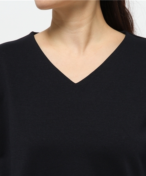 N.(N. Natural Beauty Basic)(エヌエヌナチュラルビューティーベーシック)の「ポンチサックワンピース(ワンピース・レディース・ベージュ/ネイビー/グレー/ベージュ系その他・MEDIUM)」の8枚目の写真