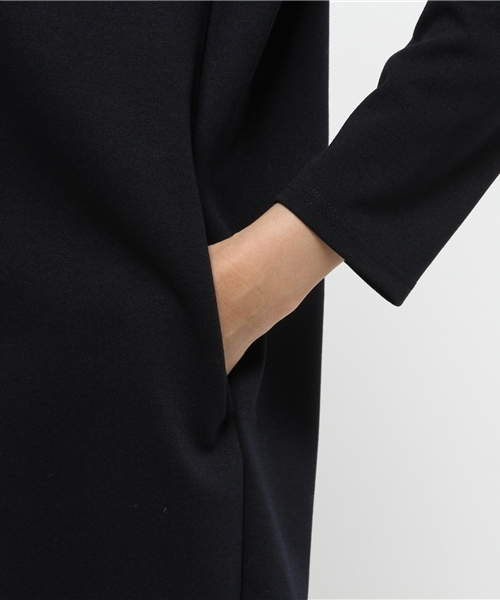 N.(N. Natural Beauty Basic)(エヌエヌナチュラルビューティーベーシック)の「ポンチサックワンピース(ワンピース・レディース・ベージュ/ネイビー/グレー/ベージュ系その他・MEDIUM)」の10枚目の写真