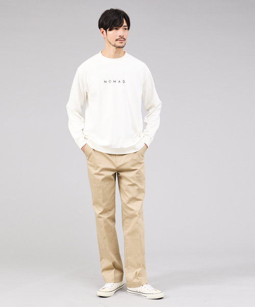 ABAHOUSE GRAY(アバハウスグレイ)の「【NOMAD】ベアポンチ ロゴ 長袖Tシャツ(Tシャツ/カットソー・メンズ・ホワイト/グレイッシュベージュ/グレー/ブラック/モカ・46/48)」の6枚目の写真