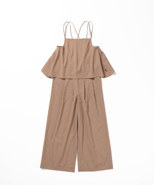 THOUSAND MILE（サウザンドマイル）の「[L's]CAMISOLE SALOPETTE HIGH AIR PERMEABILITY CHECK/キャミソールサロペット（サロペット/オーバーオール・レディース・ブラック系その他/ブラウン系その他/ブルー系その他・FREE）」の2枚目の写真