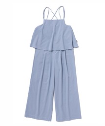 [L's]CAMISOLE SALOPETTE HIGH AIR PERMEABILITY CHECK/キャミソールサロペット