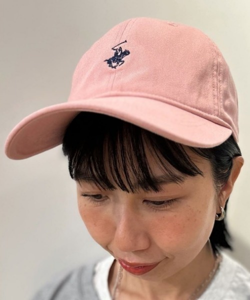 Right-on(ライトオン)の「BEVERLY HILLS POLO CLUB(ビバリーヒルズポロクラブ)【レディース】ワンポイント刺繍キャップ(キャップ・レディース・ブラウン/キナリ/ブラック/ピンク/ネイビー・フリー)」の5枚目の写真