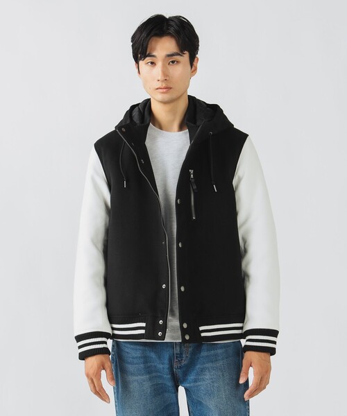 BEAMS HEART（ビームスハート）の「フーディー スタジャン（スタジャン・メンズ・ネイビー/ブラック・SMALL/MEDIUM/LARGE）」の5枚目の写真