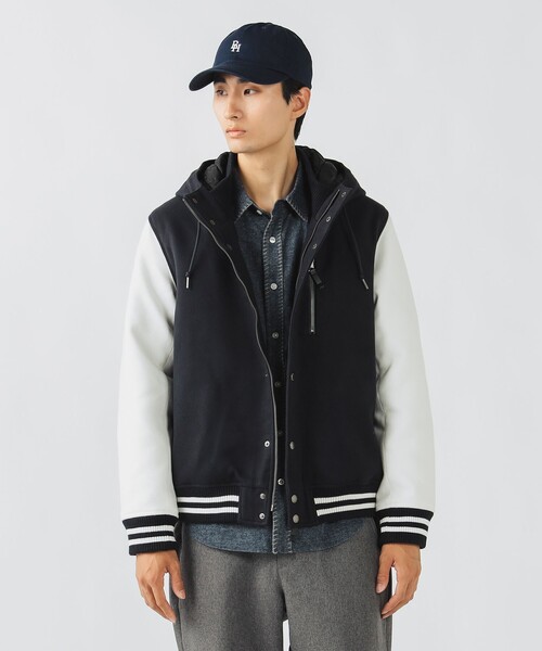 BEAMS HEART（ビームスハート）の「フーディー スタジャン（スタジャン・メンズ・ネイビー/ブラック・SMALL/MEDIUM/LARGE）」の9枚目の写真