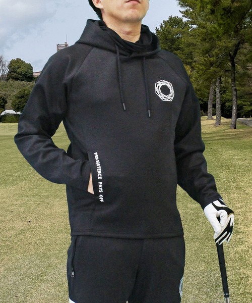 セール】マスク付き ゴルフパーカー ゴルフウェア プルオーバー