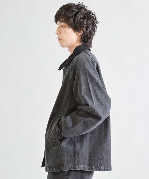 UNION STATION(ユニオンステーション)の「BOXY デニムジャケット(デニムジャケット・メンズ・ブルー/ブラック・M/L)」の6枚目の写真