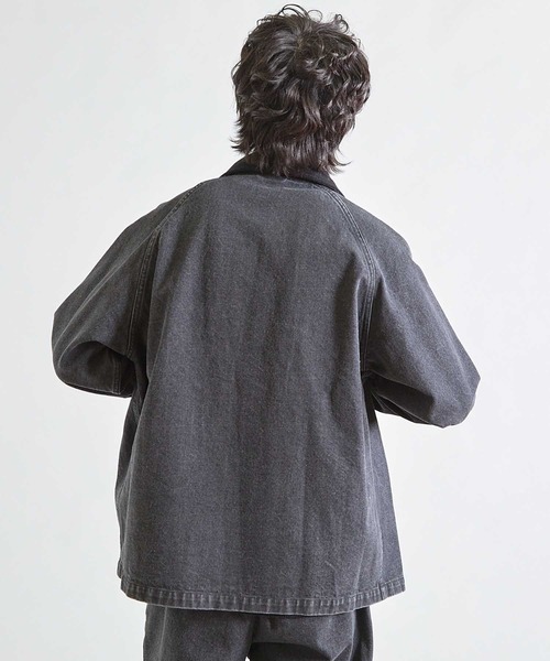 UNION STATION(ユニオンステーション)の「BOXY デニムジャケット(デニムジャケット・メンズ・ブルー/ブラック・M/L)」の4枚目の写真