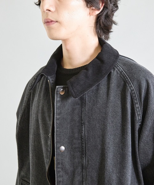 UNION STATION(ユニオンステーション)の「BOXY デニムジャケット(デニムジャケット・メンズ・ブルー/ブラック・M/L)」の3枚目の写真