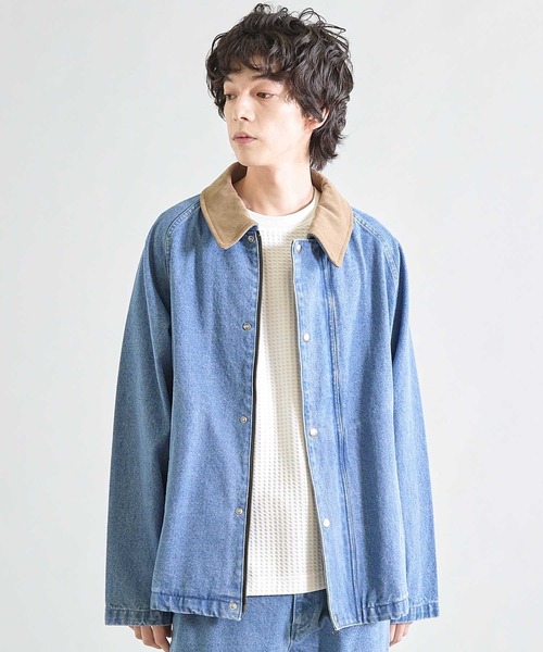 UNION STATION(ユニオンステーション)の「BOXY デニムジャケット(デニムジャケット・メンズ・ブルー/ブラック・M/L)」の15枚目の写真