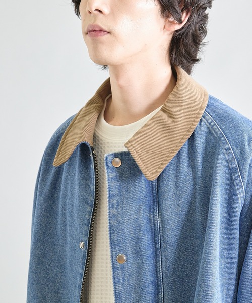 UNION STATION(ユニオンステーション)の「BOXY デニムジャケット(デニムジャケット・メンズ・ブルー/ブラック・M/L)」の12枚目の写真