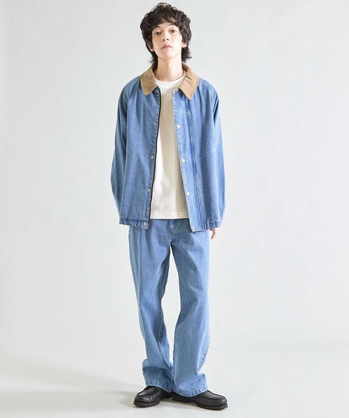 UNION STATION(ユニオンステーション)の「BOXY デニムジャケット(デニムジャケット・メンズ・ブルー/ブラック・M/L)」の8枚目の写真