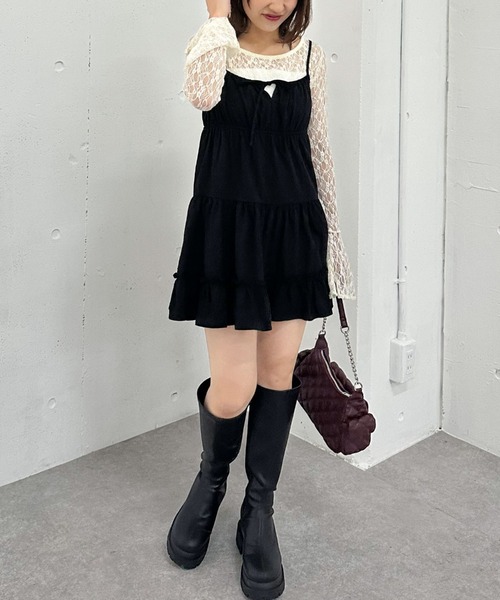 archives(アルシーヴ)の「ティアードキャミチュニック(チュニック・レディース・アイボリー/ブラック・MEDIUM)」の11枚目の写真