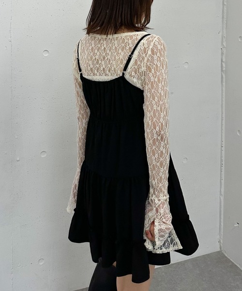 archives(アルシーヴ)の「ティアードキャミチュニック(チュニック・レディース・アイボリー/ブラック・MEDIUM)」の7枚目の写真