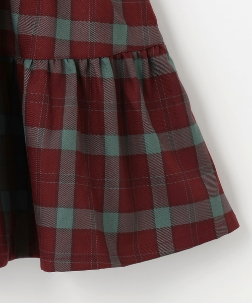sense of wonder（センスオブワンダー）の「チェックジャンパースカート（ジャンパースカート・キッズ・ホワイト系/ワイン・120cm/130cm/90cm/100cm/110cm）」の7枚目の写真