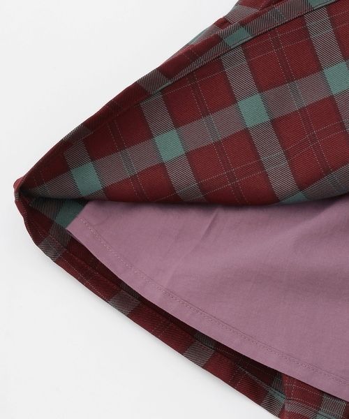 sense of wonder（センスオブワンダー）の「チェックジャンパースカート（ジャンパースカート・キッズ・ホワイト系/ワイン・120cm/130cm/90cm/100cm/110cm）」の9枚目の写真