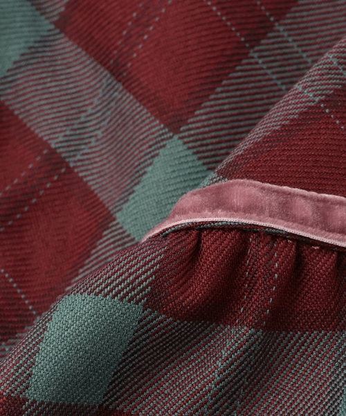 sense of wonder（センスオブワンダー）の「チェックジャンパースカート（ジャンパースカート・キッズ・ホワイト系/ワイン・120cm/130cm/90cm/100cm/110cm）」の10枚目の写真