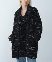CODE A | dot tweed coat(チェスターコート)