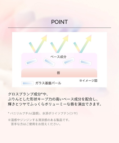 MAQuillAGE（マキアージュ）の「マキアージュ　グロスプランパー　限定 Bloom Collection【数量限定】（口紅/リップティント/グロス・レディース・BE100　シマーリングブロンズ/BL100　シマーリングブルー/PK100　シマーリングピンク・ﾌﾘ-）」の12枚目の写真