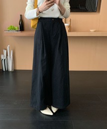タック ワイドパンツ
